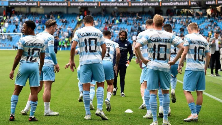 Manchester City: Calentaron con playera que rememoró el gol del título de Kun Agüero en 2012