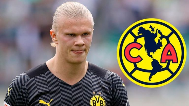 Erling Haaland en acción con Borussia Dortmund