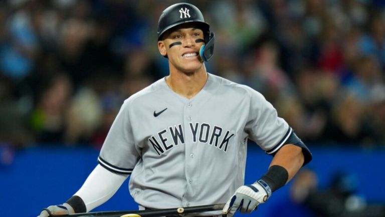 Aaron Judge en un juego de los Yankees