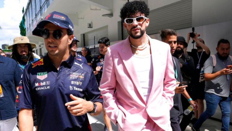 Checo Pérez y Bad Bunny