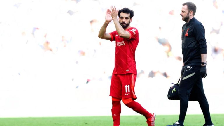 Mohamed Salah salió por lesión de la Final
