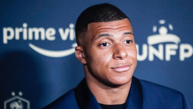 Kylian Mbappé durante un evento