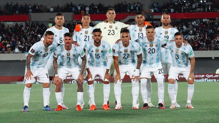 Selección de Argentina previo a partido