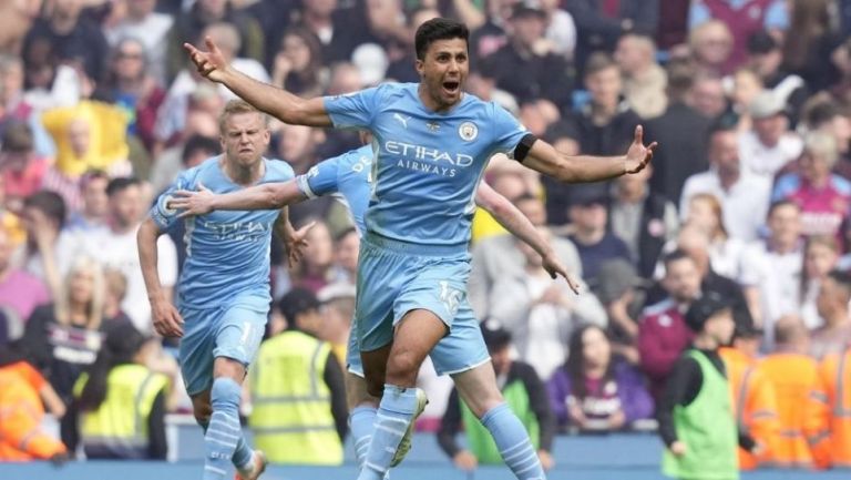 Rodri festejando un gol