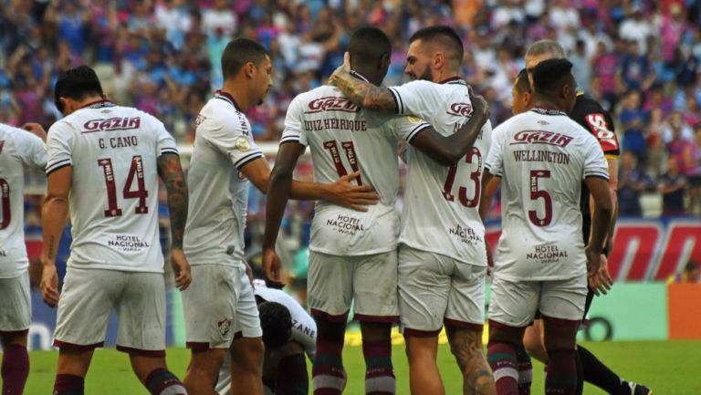 Jugadores del Fluminense en festejo