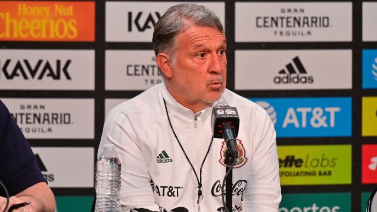 Martino en conferencia de prensa previo al juego vs Uruguay