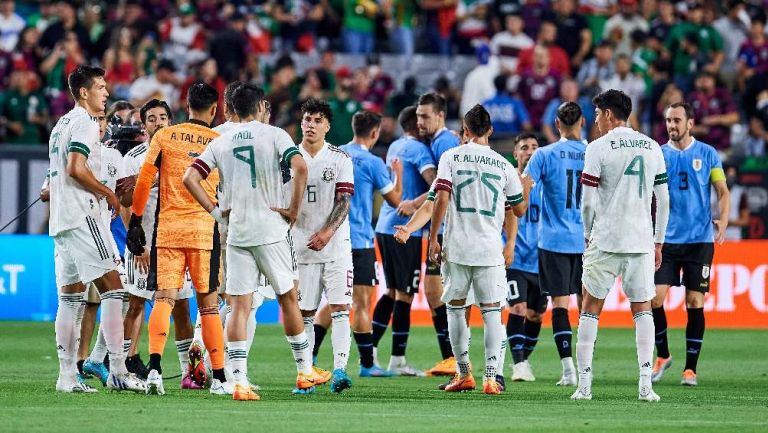 Selección Mexicana tras perder ante Uruguay en partido amistoso