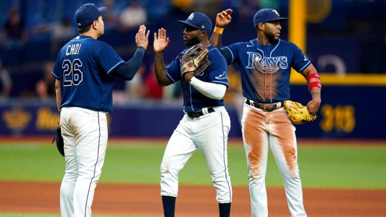 Tampa Bay Rays en un partido