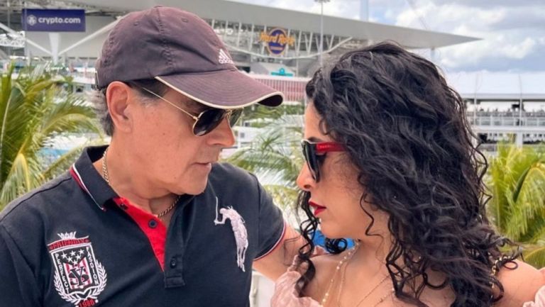 Lalo Trelles y Lorena Cid en el GP de Miami