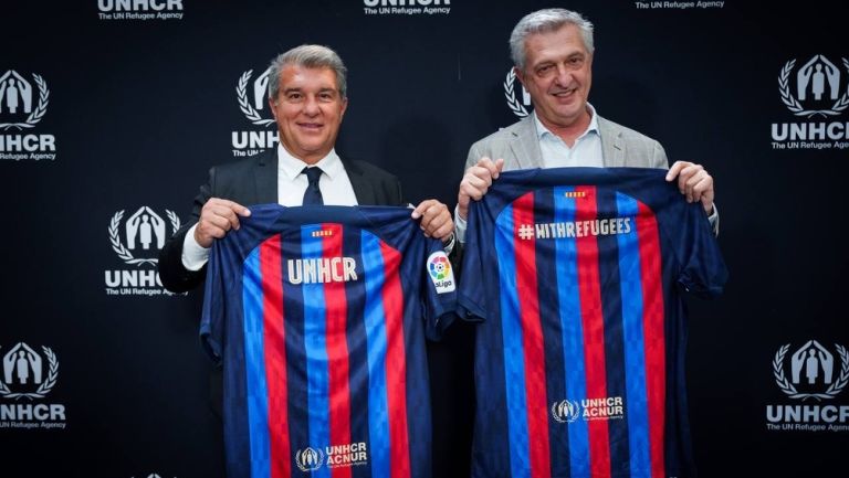 ACNUR sustituyó a Unicef en la nueva camiseta del Barça