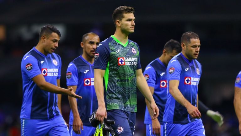 Jugadores de Cruz Azul tras un partido