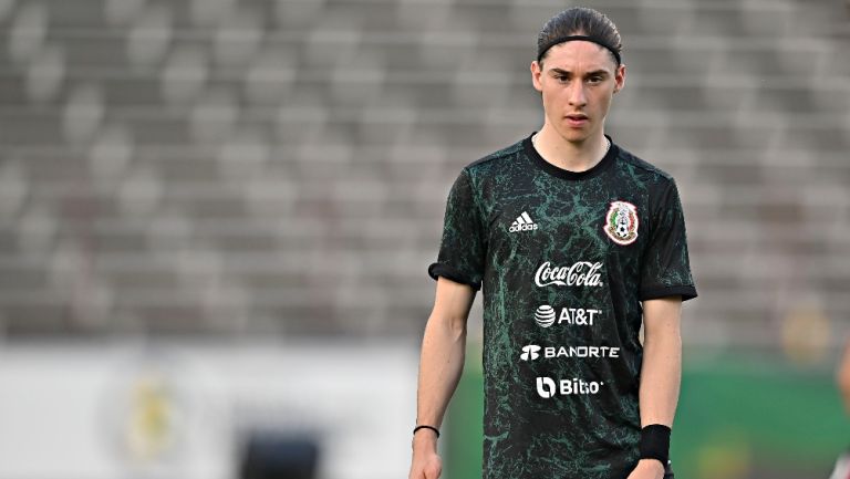 Marcelo Flores en entrenamiento con el Tricolor