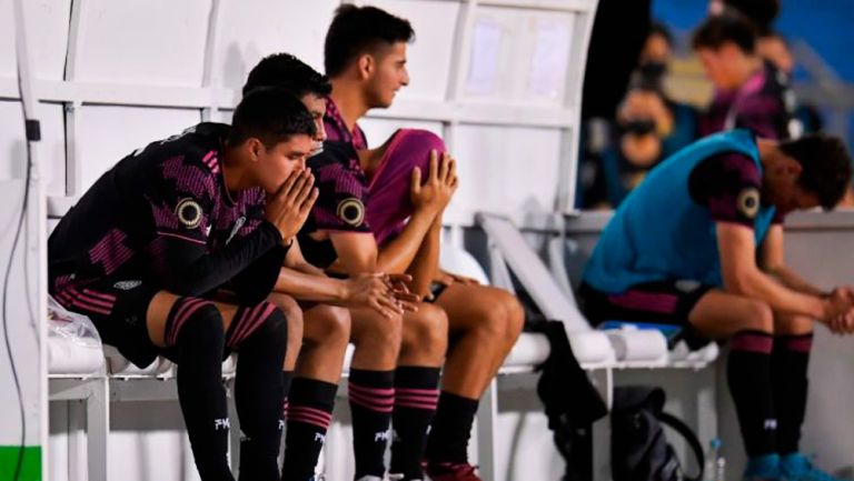 Jugadores de la Selección Mexicana tras caer ante Guatemala 