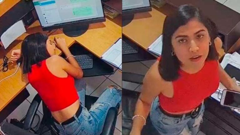 Video: Joven se hace viral por dormir, cantar y ver telenovelas en el trabajo