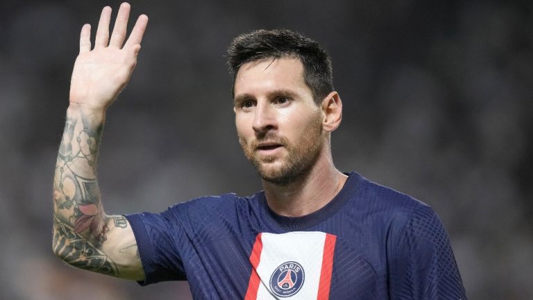 Messi tras ganar la Supercopa de Francia