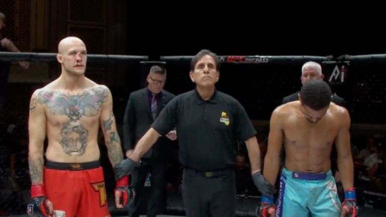 Blake Perry y Marcel McCain tras el combate