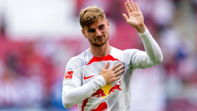 Timo Werner con Leipzig