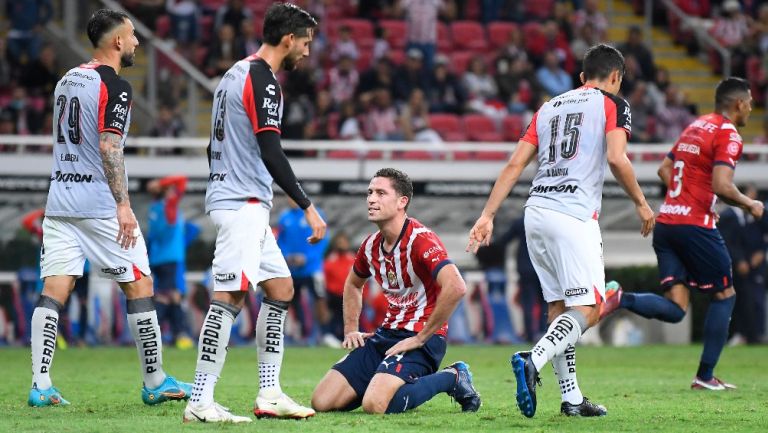 Santi Ormeño tras fallar la jugada clara de gol 