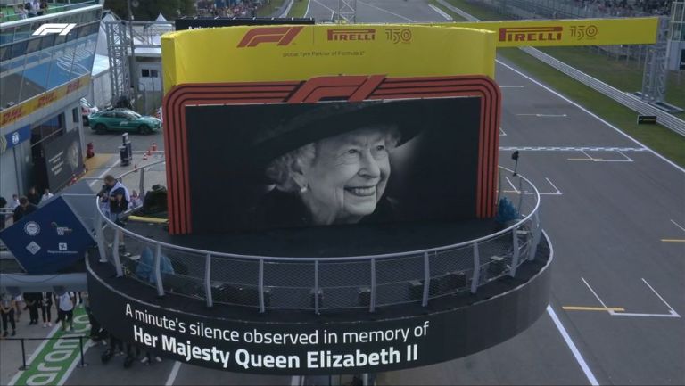 En Monza se honró la memoria de la Reina Isabel II