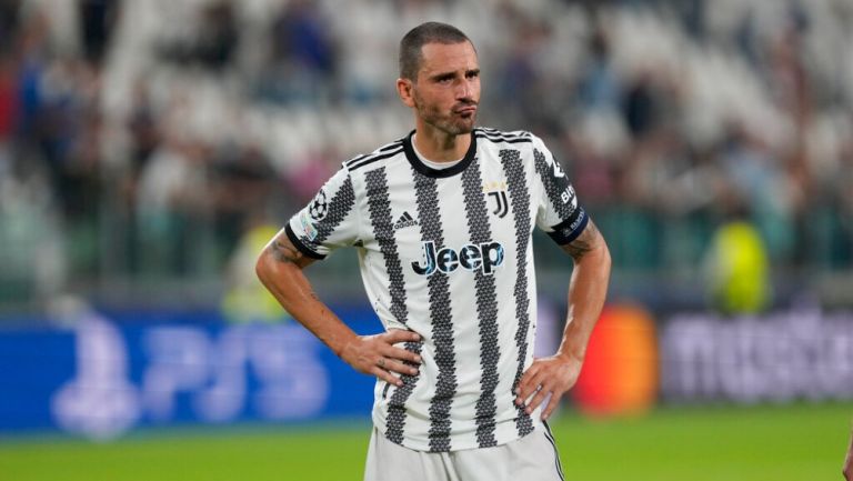 Leonardo Bonucci durante un partido con la Juventus