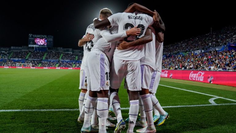 Jugadores del Real Madrid celebran