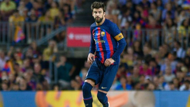 Gerard Piqué jugando con el Barcelona