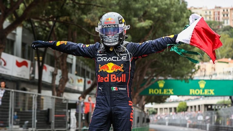 Checo Pérez tras ganar el GP de Mónaco