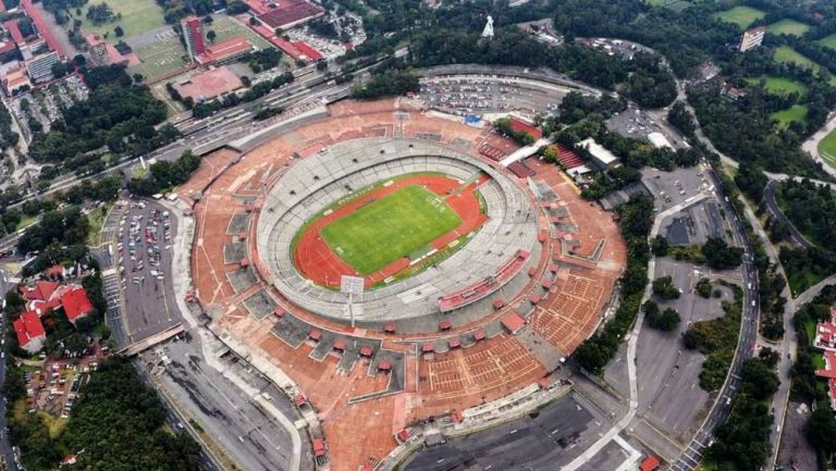 Estadio Olímpico Universitario desde las alturas