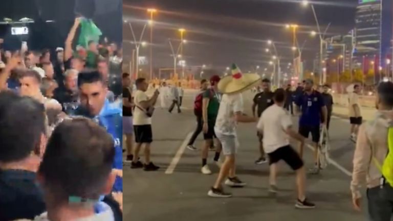 Aficionados de México y Argentina se pelearon en Qatar