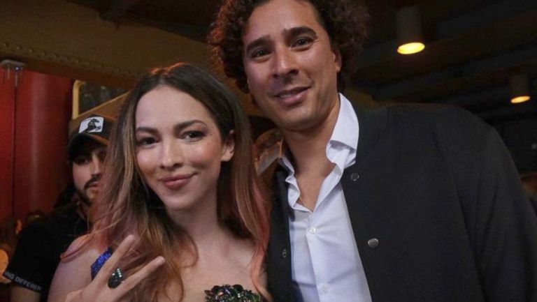 Paty Cantú con Guillermo Ochoa