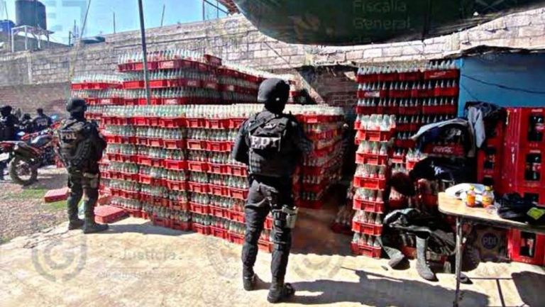Lugar del operativo para desmantelar la producción de Coca-Cola pirata