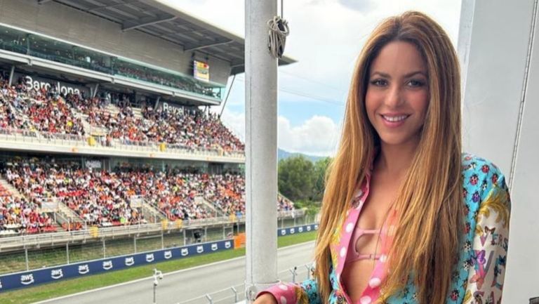 Shakira en el Gran Premio de España