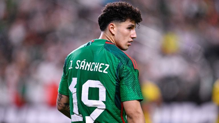 Jorge Sánchez en un partido del Tricolor