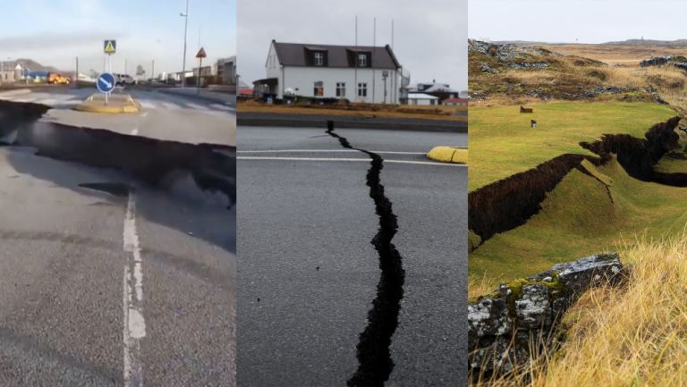 Los sismos constantes están ocasionando grietas y hundimientos por todas partes.