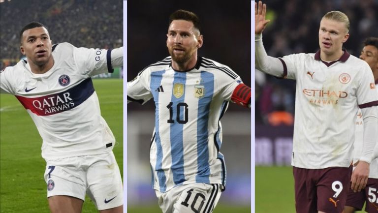 Lionel Messi, Erling Haaland y Kylian Mbappé, finalistas para el premio 'The Best'