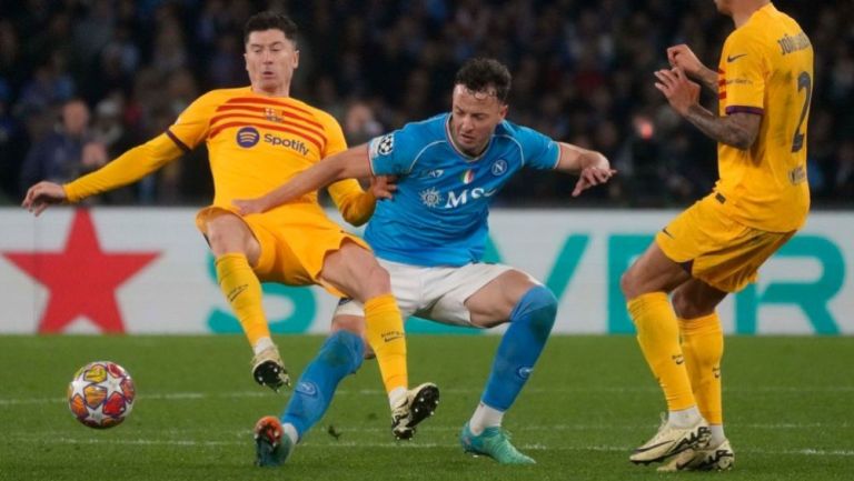Champions League: Napoli y Barcelona empatan a un gol tras un juego cerrado