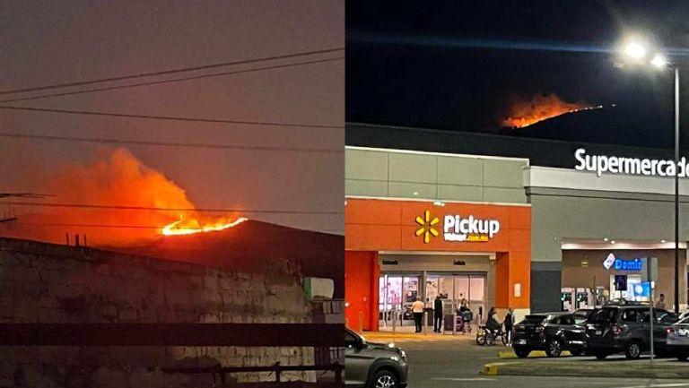 Comparan imágenes del incendio en la Sierra de Guadalupe con la erupción de un volcán